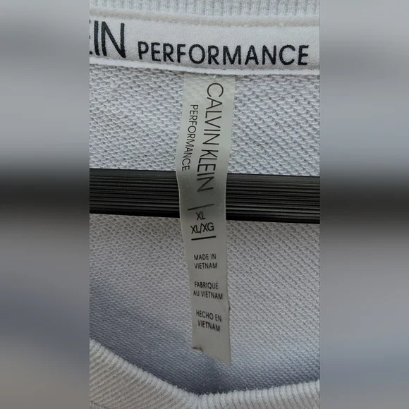 Calvin Klein Sky Blue V-Neck Sweatshirt - Picture 4 of 6